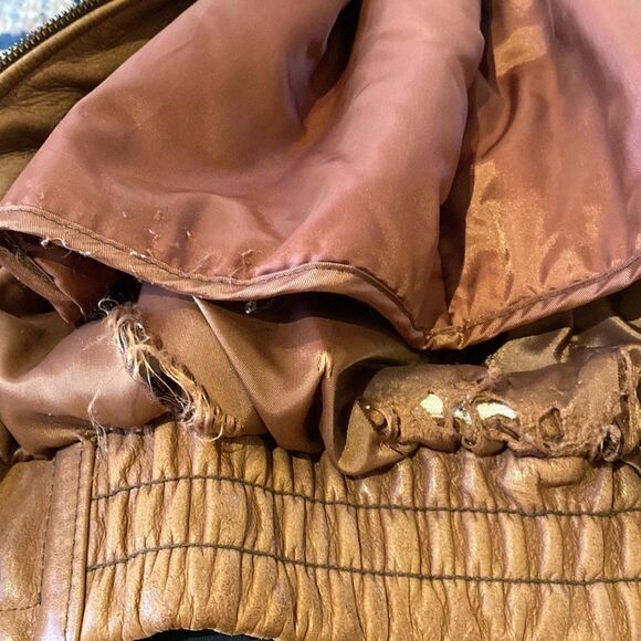 Wilsons Leather Adventure Bound Thinsulate Brown Leather Jacket Men’s Large - Picture 11 of 13